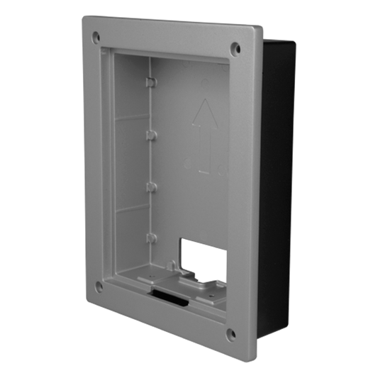 X-Security - Scatola di registro per XS-V2202E-(X) - Un modulo - 162,9mm (Al) x 128,9mm (An) x 35mm (Fo) - Rivestimento incluso in lega d'alluminio - Collegamento versatile con fori di collegamento