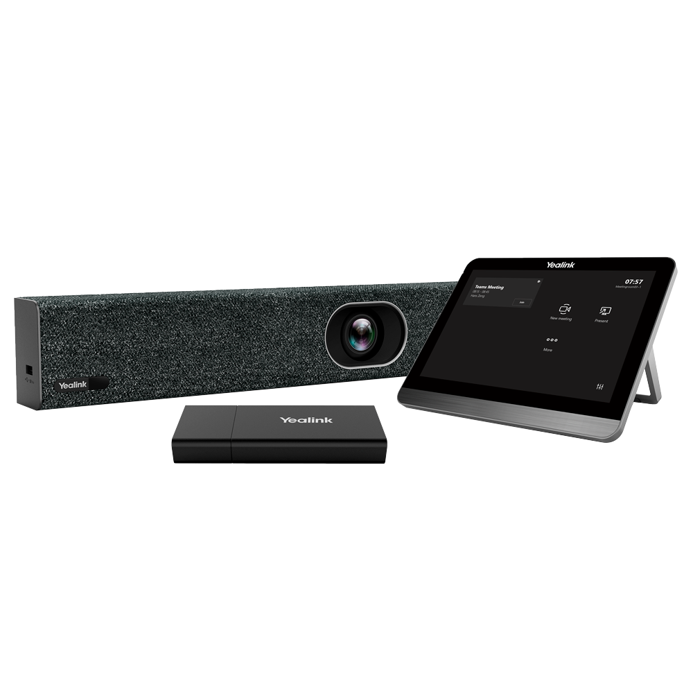 Yealink Videoconferenza All in One - Camera 20MP - Angolo di visione 120° - 8 microfoni integrati - Altoparlante integrato - Soluzione Teams