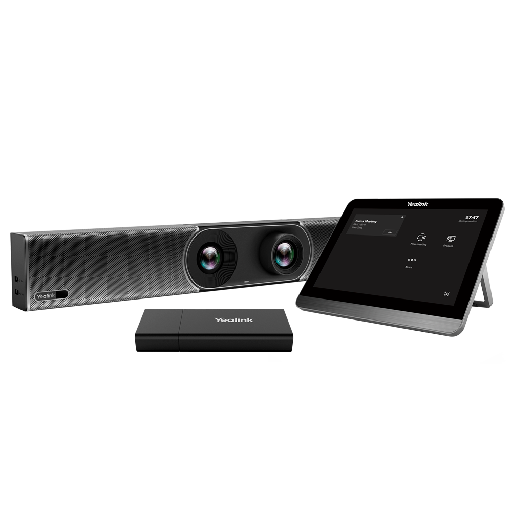 Yealink Videoconferenza All in One - Telecamera 8MP - Angolo di visione 120° - 8 microfoni integrati - Altoparlante integrato - Soluzione Teams