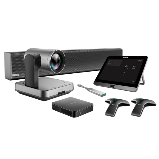 Yealink Videoconferenza All in One - Telecamera 4K - Angolo di visione 80° - Array di microfoni - Speaker - Soluzione Teams