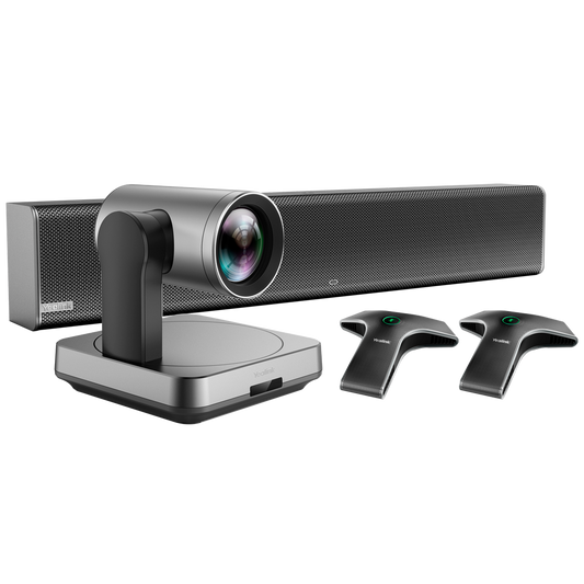 Yealink Videoconferenza All in One - Telecamera 4K - angolo di visione 80° - Telecamera USB - Array di microfoni - Speaker - Soluzione BYOD