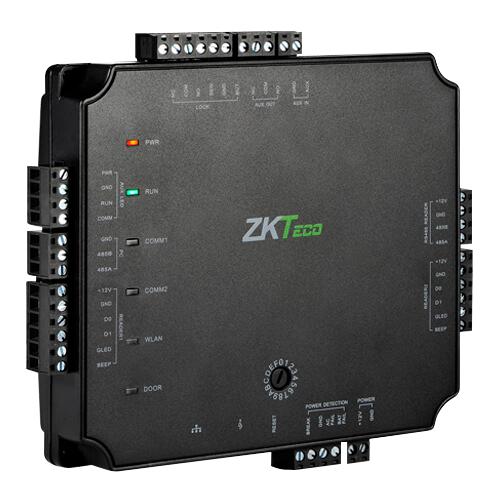 Controller di accesso PoE - Accesso con scheda o password - TCP/IP | Connessione con controller slave - 2 lettori per Wiegand | 2 lettori per OSDP - Uscita Relè per 1 porta - Software ATLAS Series integrato e app mobile