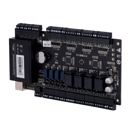 Controller di accessi RFID - Accesso con scheda o password - Comunicazione TCP/IP | RS485 - 4 lettori Wiegand - Uscita Relè per 4 porte - ZKBioCV