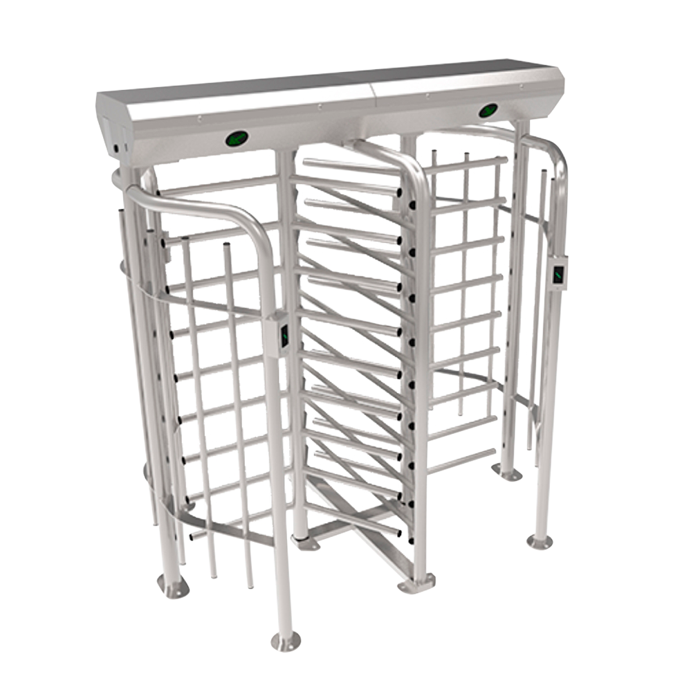 Tornello ad accesso bidirezionale - 9 doppi bracci rotanti - Orari, allarmi e modalità  di apertura - Dimensioni del passaggio 580 mm | Forza regolabile - Realizzato in acciaio inossidabile SUS316 - Compatibile con sistemi di terze parti