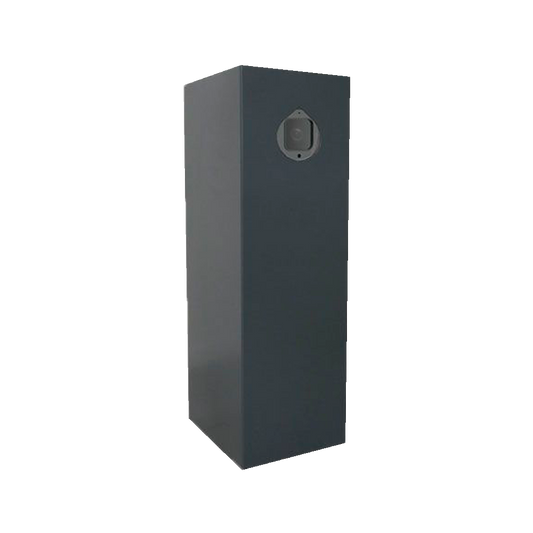 Totem per LPR - Adatto a più tipi di dispositivi - Facile accesso all'installazione - Realizzato in acciaio inox - Verniciato a polvere grigia - Adatto per esterni IP65