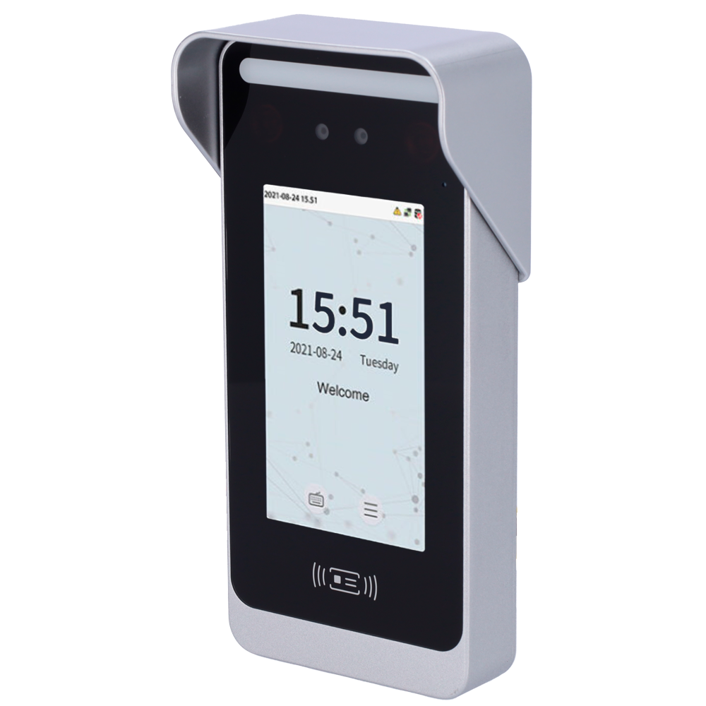 Controllo accessi e presenza IP66 - Riconoscimento facciale, del palmo della mano, scheda EM e PIN - 6.000 volti | 200.000 registri - 5" TFT touchscreen | TCP/IP, RS485 e Wiegand - Compatibile ZKBioAccess, ZKBioCV, GoTimeCloud - Software ZKBioTime8 2 dispositivi inclusi