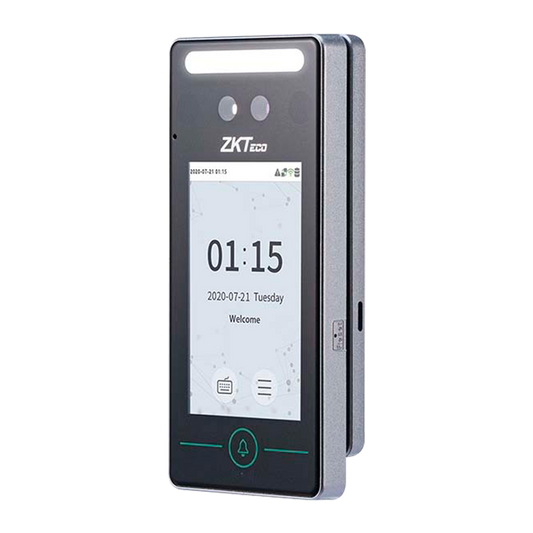 Controllo accessi e presenze - Riconoscimento facciale, del palmo della mano, scheda EM e PIN - 800 volti | 150.000 registri - 4" TFT tattile | TCP/IP, WiFi, USB, 485, Wiegand - Compatibile ZKBioAccess, ZKBioCV, GoTimeCloud - Software ZKBioTime8 2 dispositivi inclusi