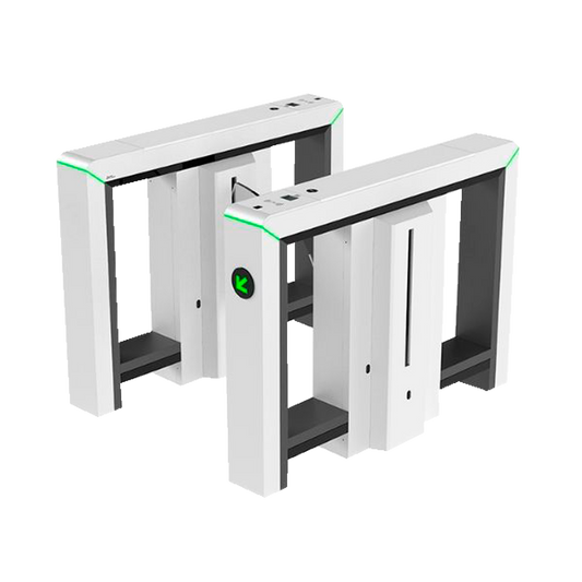 Tornello ad accesso bidirezionale - Apertura con barriera in acrilico retrattile - Orari, allarmi e modalità  di apertura - Larghezza del passaggio 600 mm | 10.000.000 cicli - Realizzato in acciaio SPCC - Compatibile con sistemi di terze parti