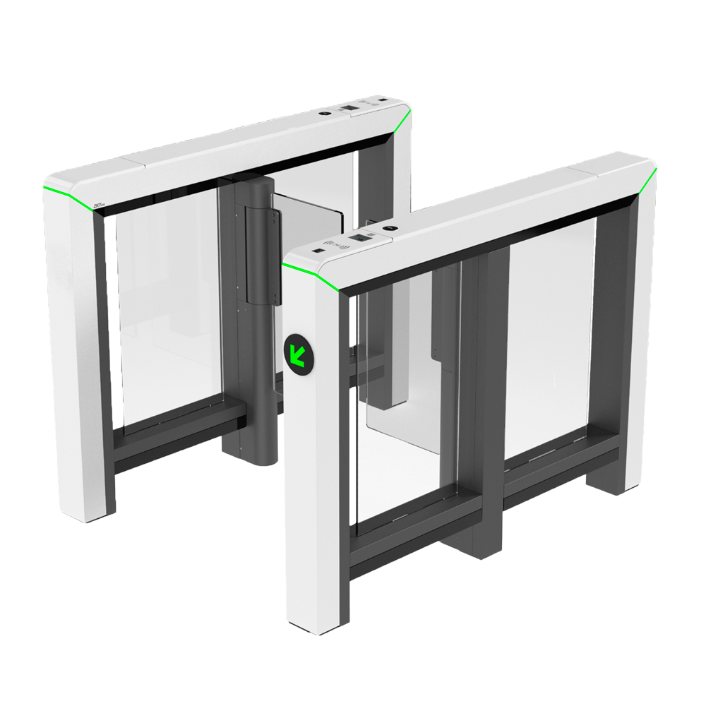 Tornello ad accesso bidirezionale - Anta a battente in acrilico - Orari, allarmi e modalità  di apertura - Larghezza del passaggio 650 mm | 10.000.000 cicli - Realizzato in acciaio SPCC - Compatibile con sistemi di terze parti