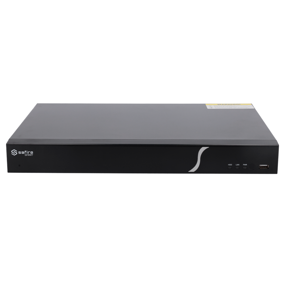 NVR PoE Safire Smart B2 16 canali 8 MP 2 HDD AI - SF-NVR6216-16P-B2