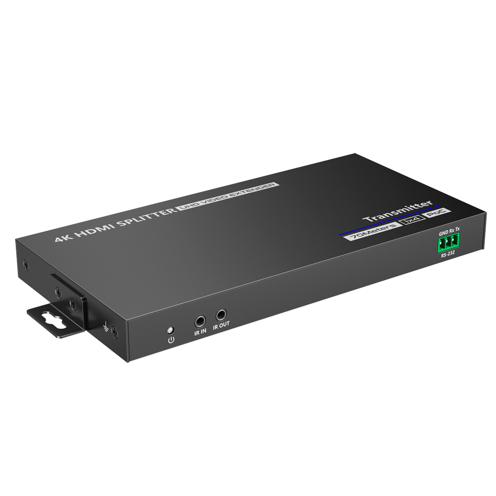 Splitter - Extender HDMI 1x4 - 1 trasmettitore/4 ricevitori - fino a 4K@30Hz - HDMI-SPL-1x4-4K30-CAT6