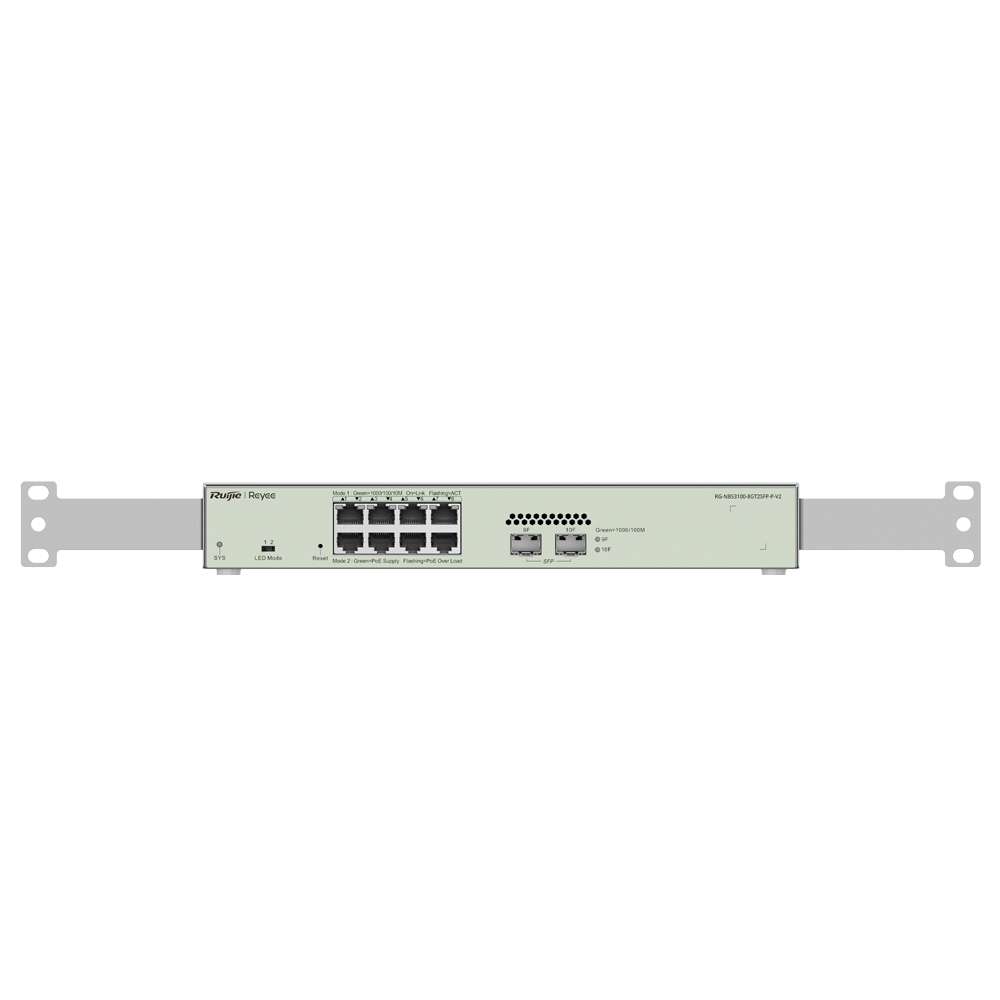 Reyee - Switch Cloud Managed L2 Gigabit PoE - RG-NBS3100-8GT2SFP-P-V2