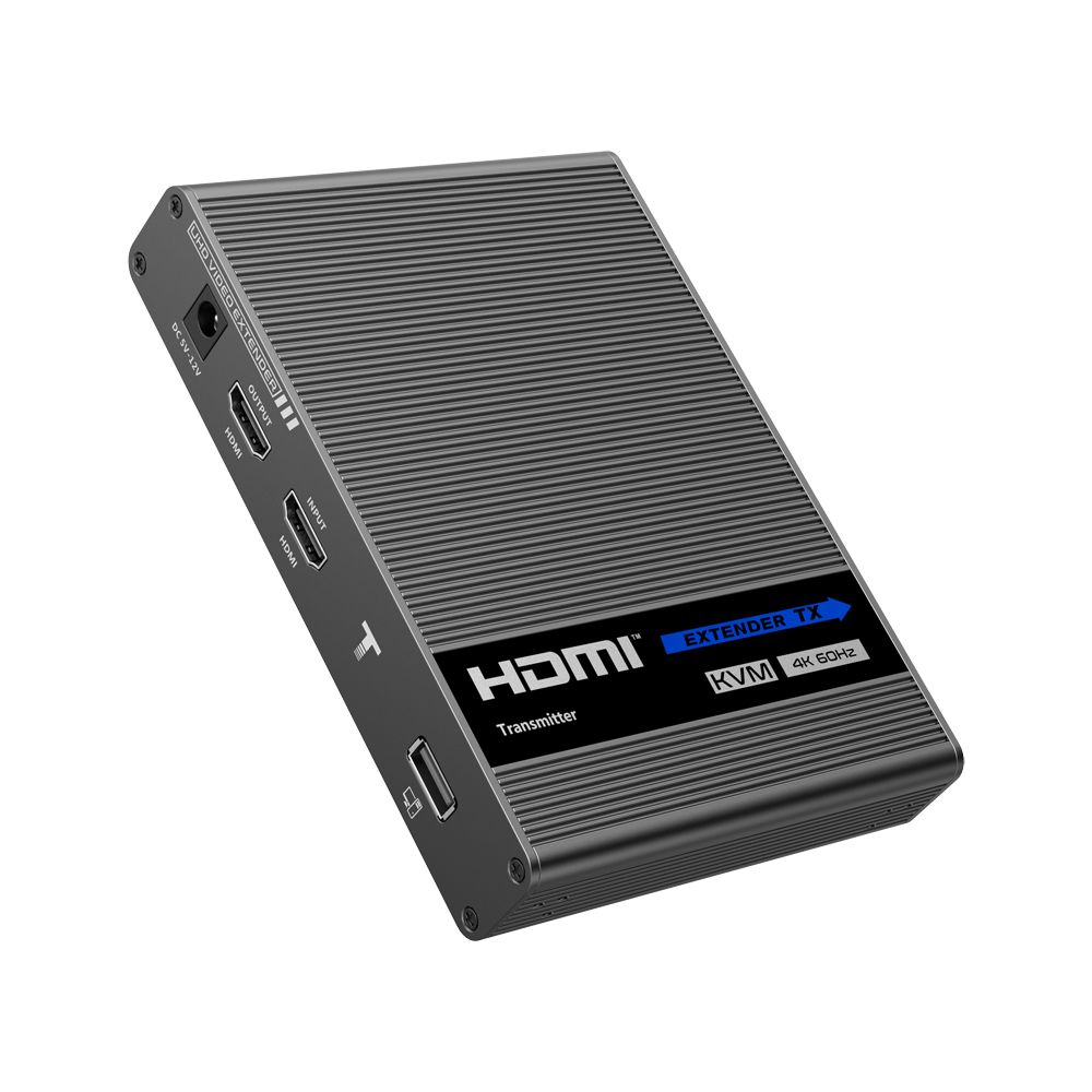 Estensore HDMI/USB su cavo Ethernet CAT6 - Trasmettitore e ricevitore - Distanza 70 m - Fino a 4K - HDMI-EXT-4K-KVM