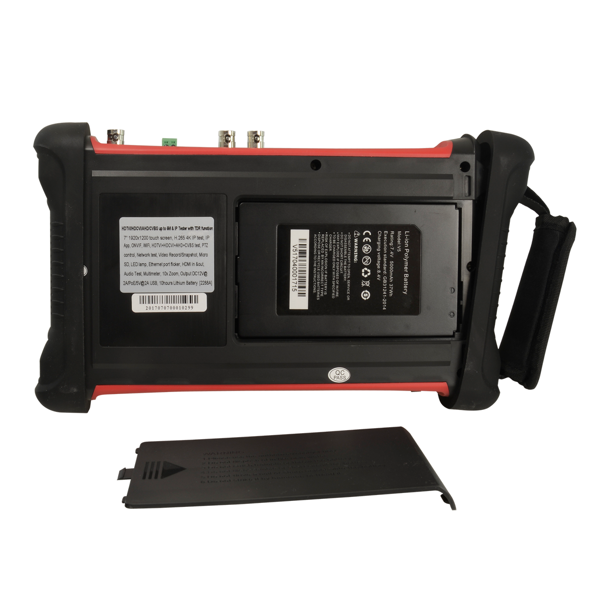 Safire Tester TVCC Multitasking - Supporta telecamere HDTVI, HDCVI, AHD, CVBS e IP (4K) - SF-TESTER7-5N1-4K