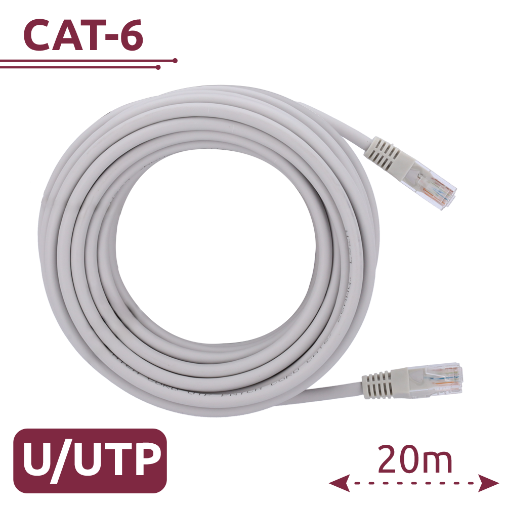 Safire - Cavo patch UTP Cat. 6 RJ45 20 m bianco - UTP6-H-20W