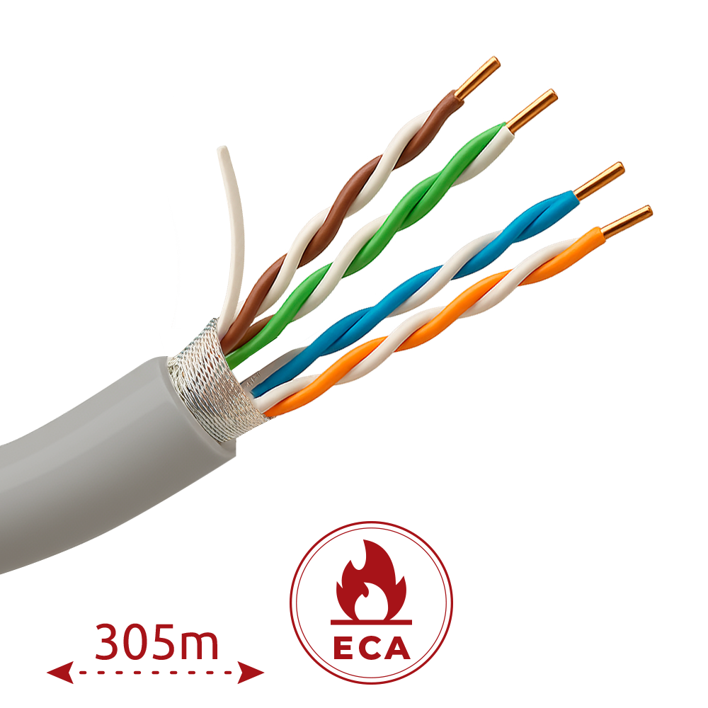 Safire - Cavo U/FTP Cat. 6 OFC 305 m CPR Eca - FTP6-305-BC-Eca