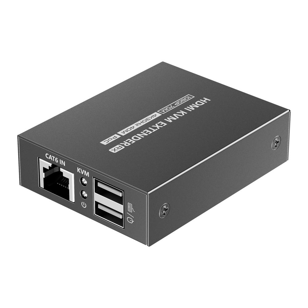 Extender HDMI con KVM - Trasmettitore e ricevitore - Distanza 70 m - Su cavo UTP Cat 7 - HDMI-EXT-4K30-KVM40