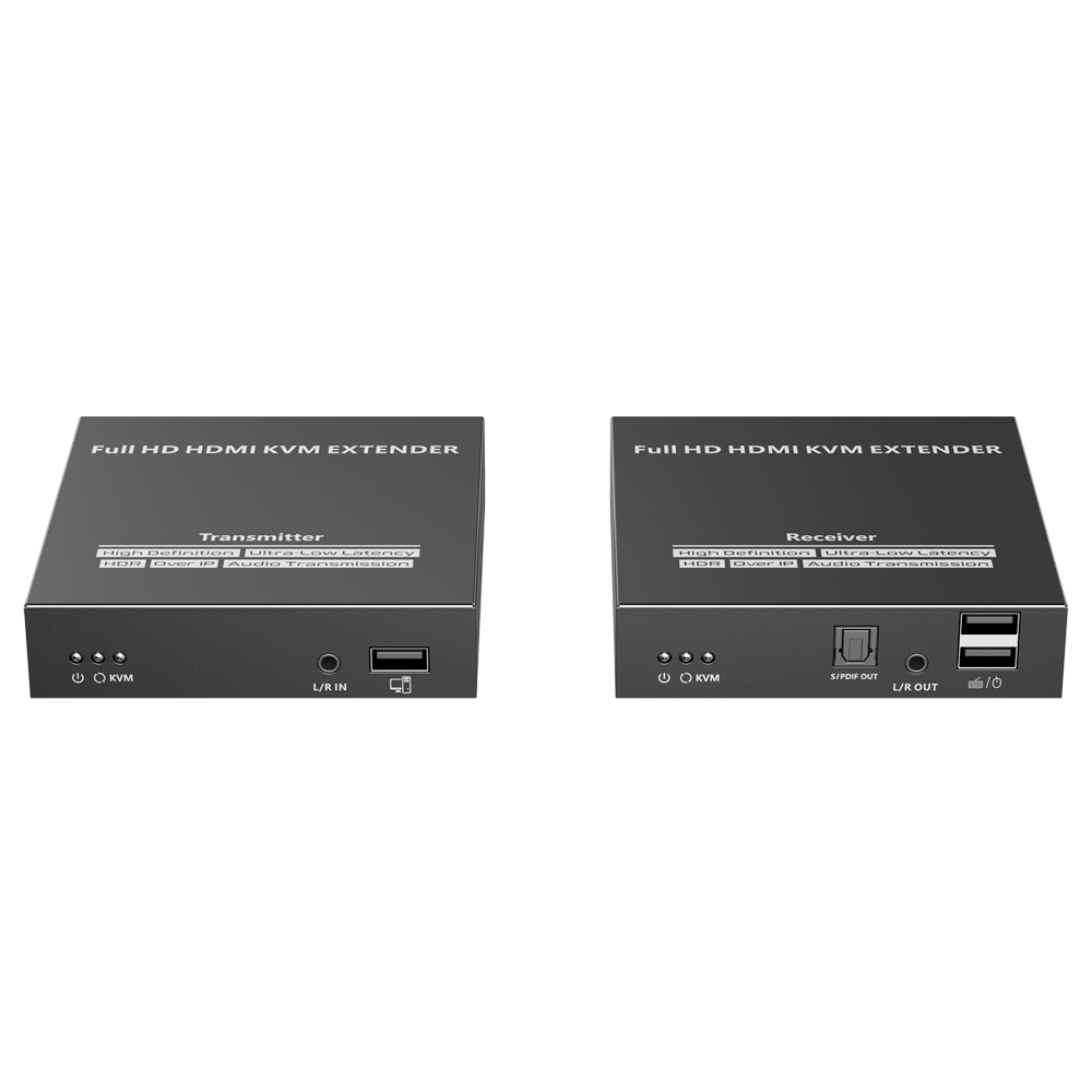 Extender HDMI con KVM - Trasmettitore e ricevitore - Distanza 150 m - Su cavo UTP Cat 7 - HDMI-EXT-1080p60-KVM150