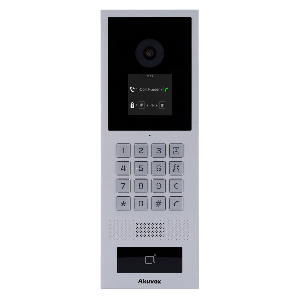 Akuvox - Videocitofono IP antivandalo 2 MP con NFC, BLE e PIN - AK-S532