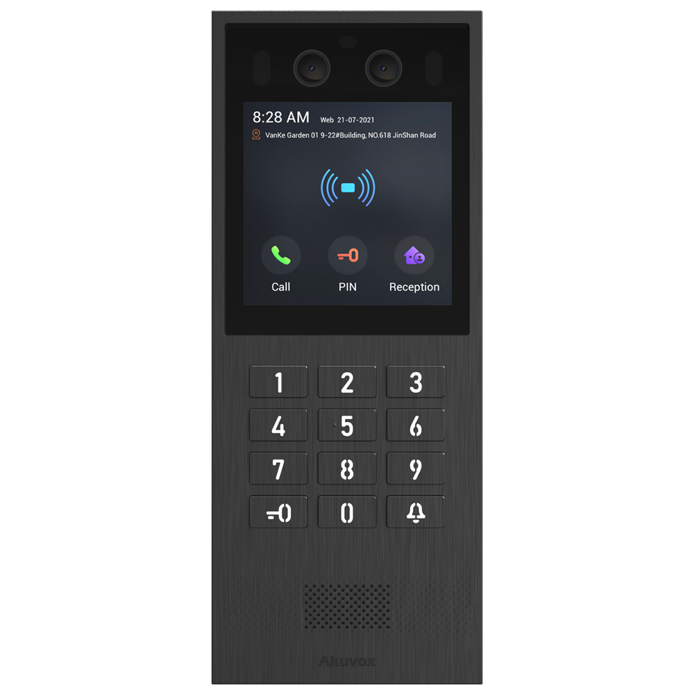 Akuvox - Videocitofono IP 4" con riconoscimento facciale e QR - AK-X912K