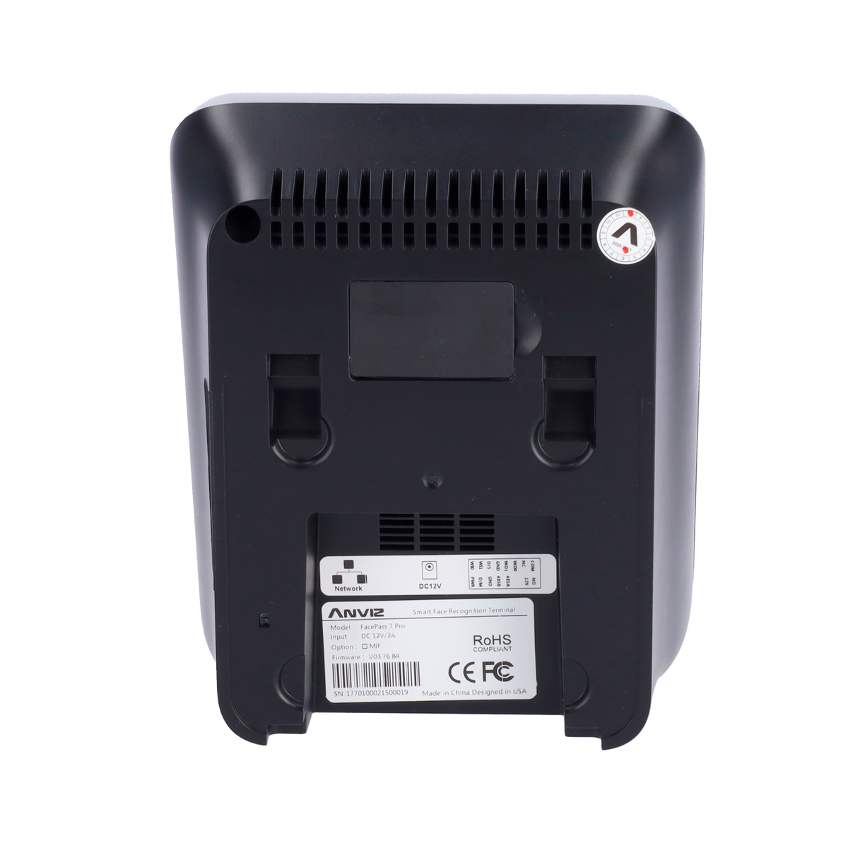 Controllo Accessi e Presenze Anviz - Riconoscimento Facciale, scheda EM e PIN - TCP/IP, Wi-Fi, USB - FACEPASS7-PRO