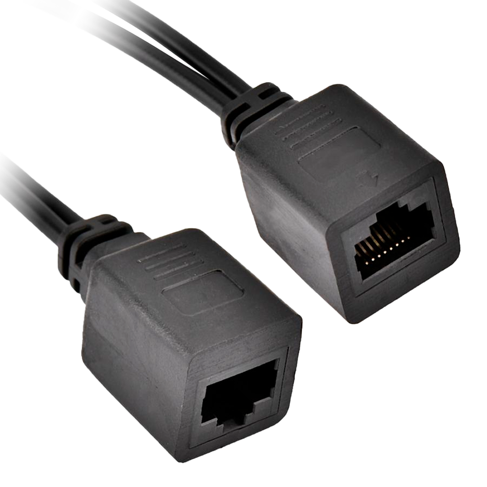 Iniettore e Splitter PoE passivo - Richiede l'utilizzo della coppia inclusa - Connettori RJ45 - INJ-POE-SPLIT
