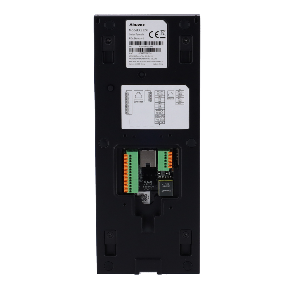 Akuvox - Videocitofono IP 4" con riconoscimento facciale e QR - AK-X912K
