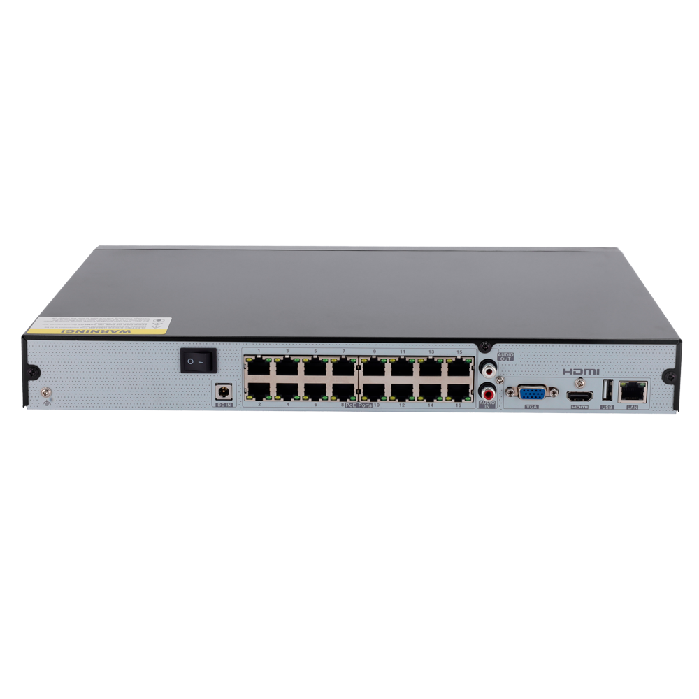 NVR PoE Safire Smart B2 16 canali 8 MP 2 HDD AI - SF-NVR6216-16P-B2