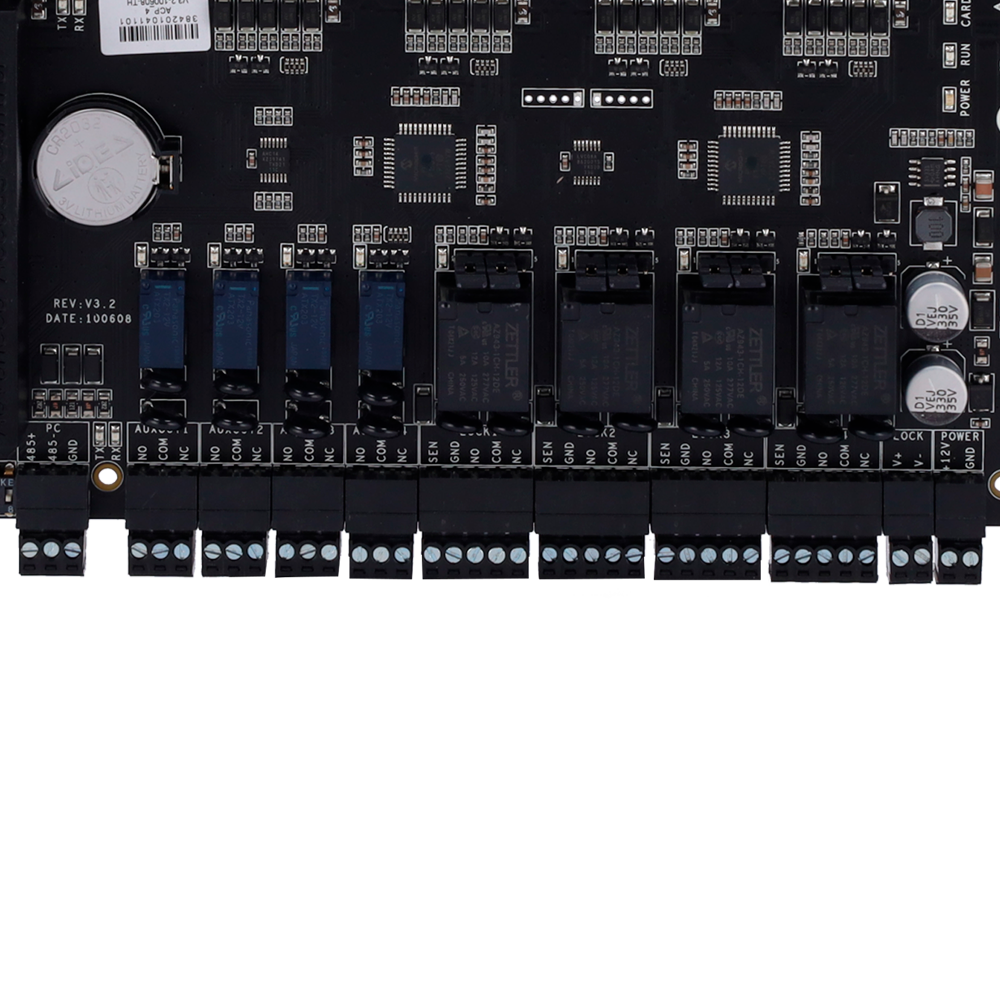 Controller di accessi RFID - Accesso con scheda o password - Uscita Relè per 4 porte - ZK-C3-400PRO