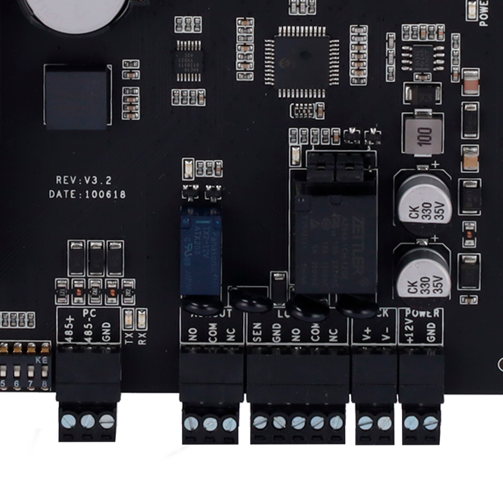 Controller di accessi RFID - Accesso con scheda o password - Uscita Relè per 1 porta - ZK-C3-100PRO