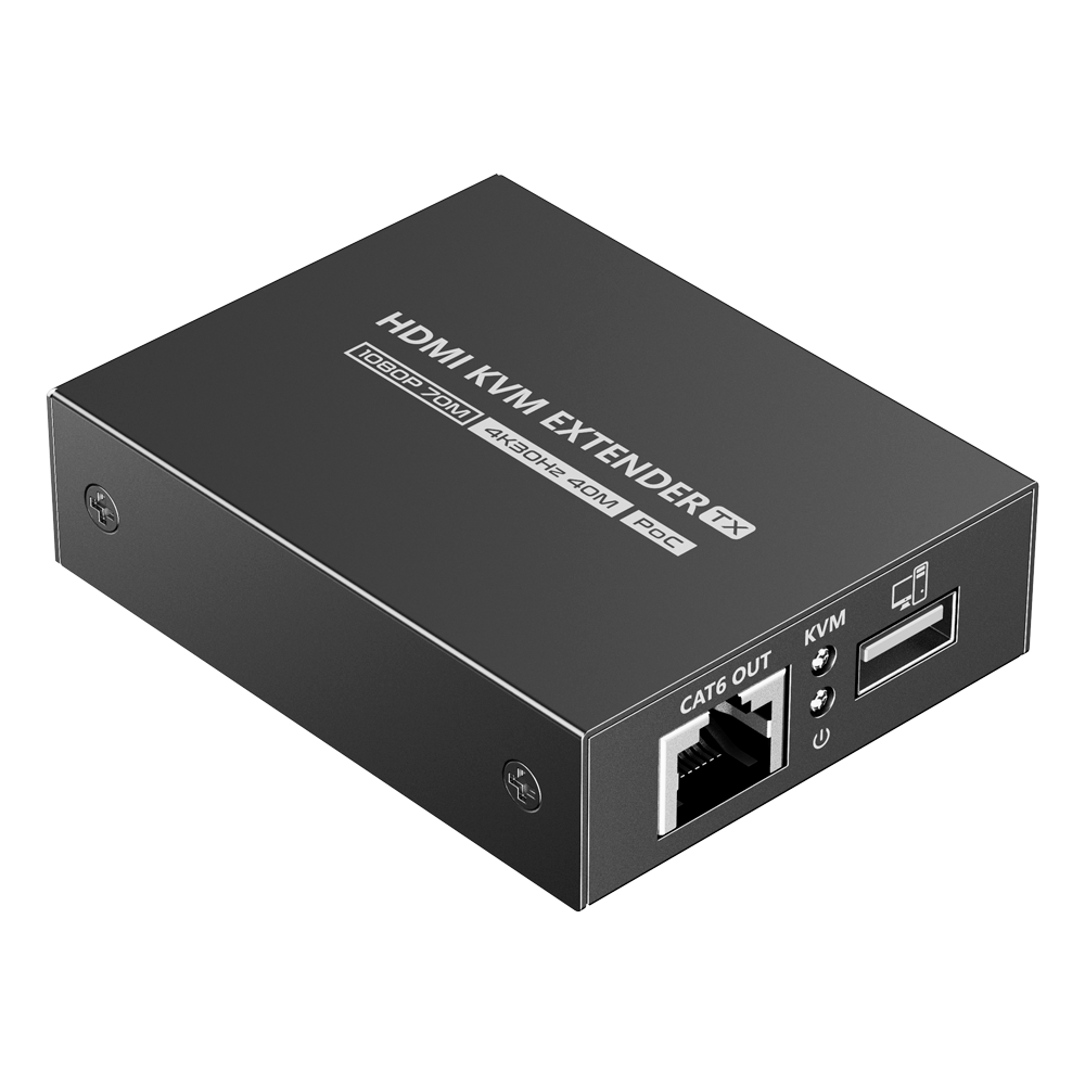 Extender HDMI con KVM - Trasmettitore e ricevitore - Distanza 70 m - Su cavo UTP Cat 7 - HDMI-EXT-4K30-KVM40