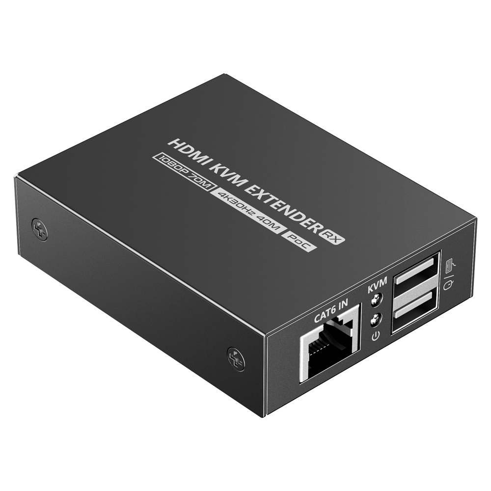 Extender HDMI con KVM - Trasmettitore e ricevitore - Distanza 70 m - Su cavo UTP Cat 7 - HDMI-EXT-4K30-KVM40