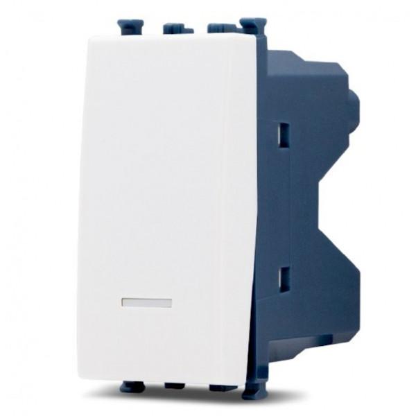 MAP965B PULSANTE UNIPOLARE CON SPIA SUN COMPATIBILE VIMAR ARKE' BIANCA