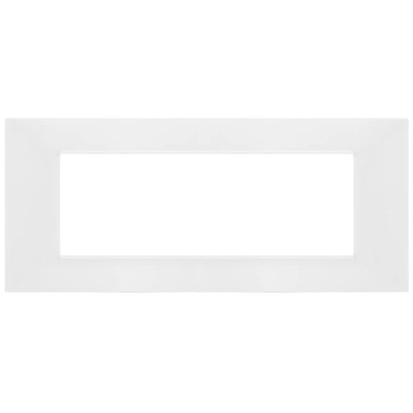 MAPM6007-01 PLACCA TECNOPOLIMERI BIANCA 7 POSTI COMPATIBILE PLANA