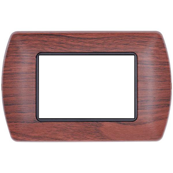 MAP8803-12 PLACCA METALLO ART CILIEGIO 3 POSTI COMPATIBILE LIVING