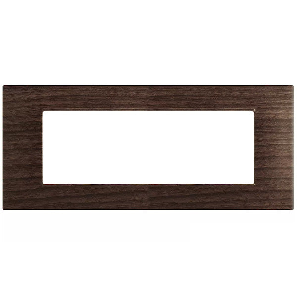 MAP6007-03 PLACCA TECNOPOLIMERI CILIEGIO 7 POSTI COMPATIBILE PLANA