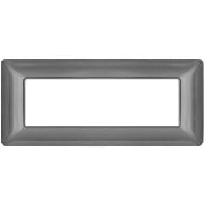 MAPM8007-11 Placca in tecnopolimeri GRIGIO SCURO 6 POSTI compatibile Bticino MATIX