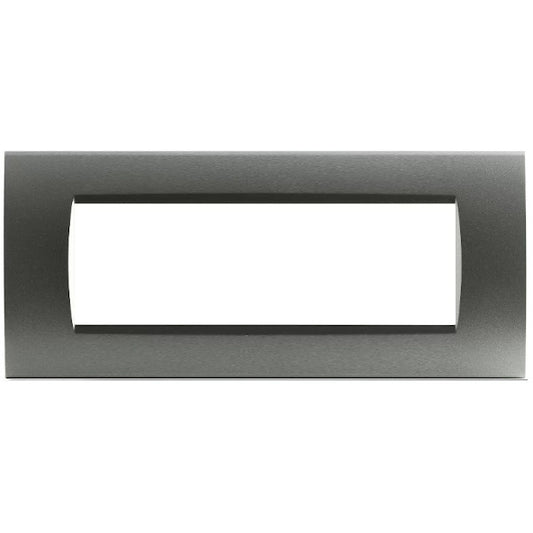 MAP8007-08 PLACCA TECNOPOLIMERI GRIGIO SCURO 7 POSTI COMPATIBILE LIVING