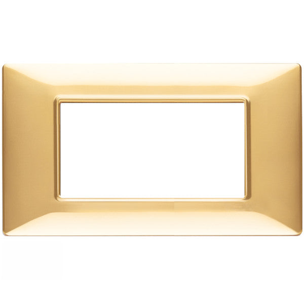 MAPM6004-12 PLACCA TECNOPOLIMERI ORO 4 POSTI COMPATIBILE PLANA