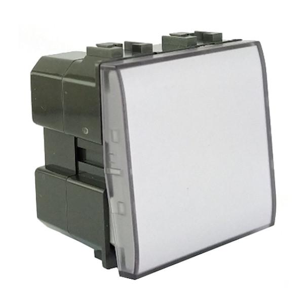 MAP891-1 PULSANTE UNIPOLARE CAMPANELLO CHIARO COMPATIBILE BTICINO LIVING